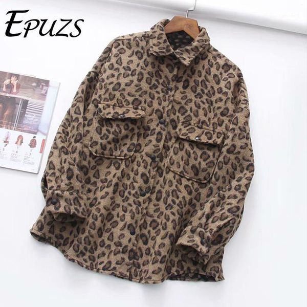 women's jackets 2021 spring women leopard oversize jacket coat elegant lapel pocket long sleeve famale outerwear chic, Black;brown
women's jackets 2021 spring women leopard oversize jacket coat elegant lapel pocket long sleeve famale outerwear chic, Black;brown