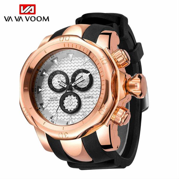american tidal cross-border special sports watch gold big dial watch dz waterproof silicone belt men's watch, Slivery;brown
american tidal cross-border special sports watch gold big dial watch dz waterproof silicone belt men's watch, Slivery;brown