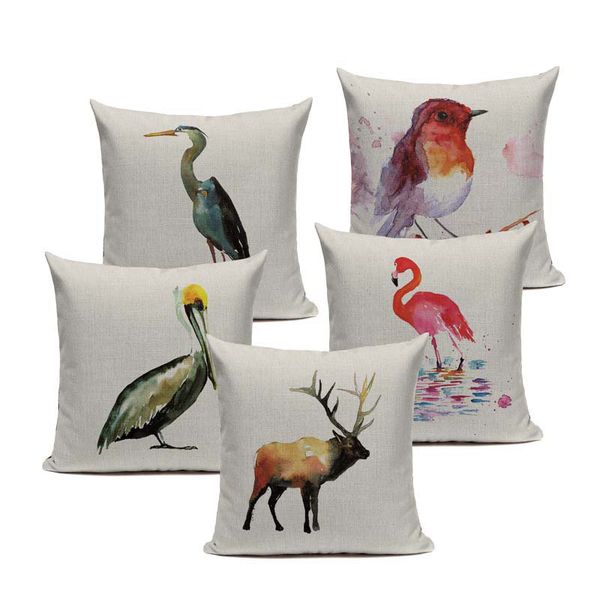 cool cotton vintage water color bird milu flamingo capa 45cmx45cm square seat home decorative 3d pillow cover
cool cotton vintage water color bird milu flamingo capa 45cmx45cm square seat home decorative 3d pillow cover