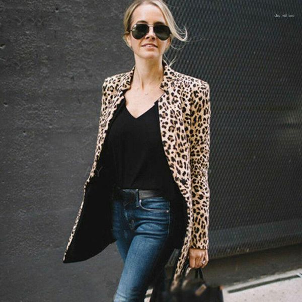 fashion women jacket leopard long lady jacket coat long sleeve v neck business outwears for female plus size1, Black;brown
fashion women jacket leopard long lady jacket coat long sleeve v neck business outwears for female plus size1, Black;brown