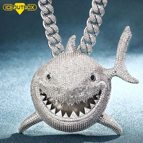over size iced out shark pendant necklace full of crystal bling cz stone for men's hip hop jewlery cubic zircon animal pendant 201013, Silver
over size iced out shark pendant necklace full of crystal bling cz stone for men's hip hop jewlery cubic zircon animal pendant 201013, Silver
