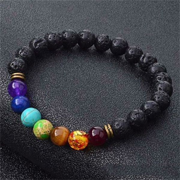 lava bracelets new stone beaded natural 7 black reiki chakra healing balance beads bracelet for men women stretch yoga j 
lava bracelets new stone beaded natural 7 black reiki chakra healing balance beads bracelet for men women stretch yoga j