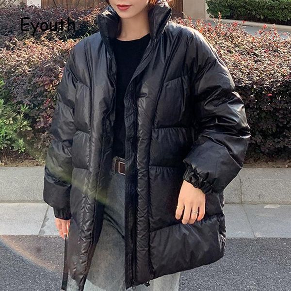 women's down & parkas high street stand-up collar bread cotton jacket women korean style loose student a-shaped zipper outwears winter, Black
women's down & parkas high street stand-up collar bread cotton jacket women korean style loose student a-shaped zipper outwears winter, Black