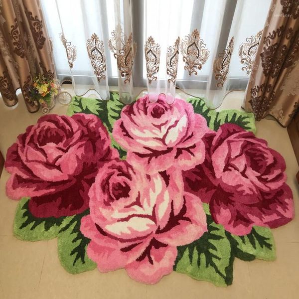 carpets pink roses floral shaped 3d pattern 1.5cm thickness towel feeling polyester fiber floor mat , decoration flower small area rug1
carpets pink roses floral shaped 3d pattern 1.5cm thickness towel feeling polyester fiber floor mat , decoration flower small area rug1