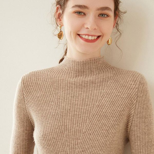 women's sweaters lhzsyy cashmere sweater half turtleneck pure wool short pullover 2021 autumn winter bottoming shirt slim top, White;black
women's sweaters lhzsyy cashmere sweater half turtleneck pure wool short pullover 2021 autumn winter bottoming shirt slim top, White;black