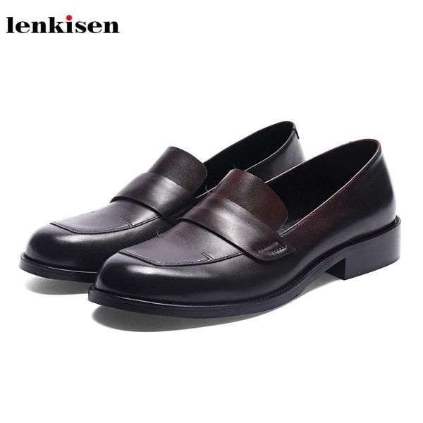 dress shoes lenkisen genuine leather round toe med heels british school slip on leisure fashion wear simple solid autumn women pumps l1f3, Black
dress shoes lenkisen genuine leather round toe med heels british school slip on leisure fashion wear simple solid autumn women pumps l1f3, Black