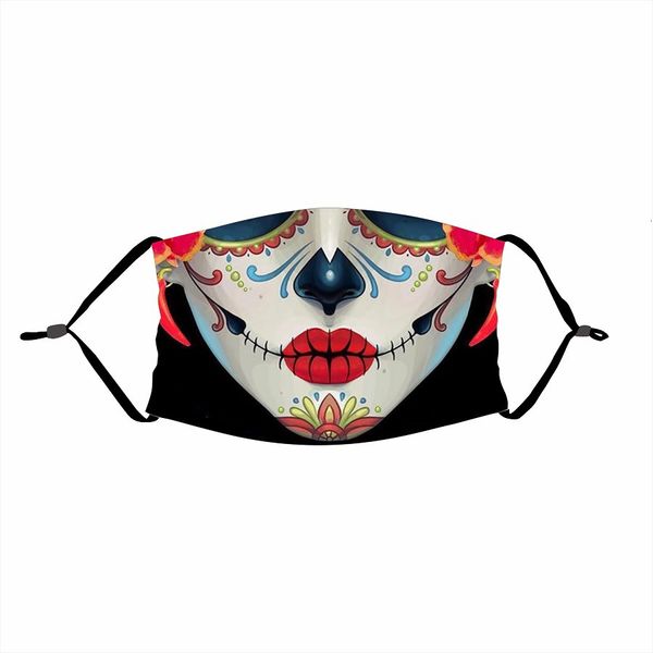 factory designer face mask kids halloween day of the dead digital printing fashion face masks adjustable dust and haze with pm2.5 filter
factory designer face mask kids halloween day of the dead digital printing fashion face masks adjustable dust and haze with pm2.5 filter
