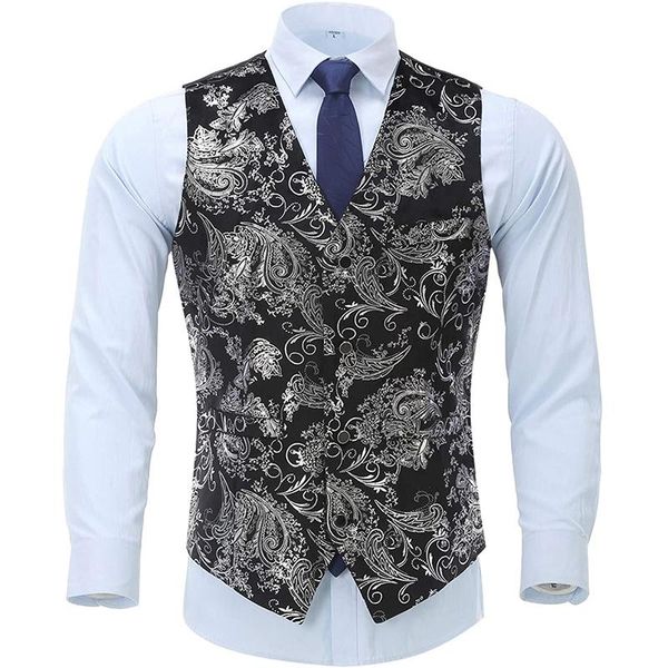 men's vests mens suit jacquard v-neck wedding tuxedo vest for groom waistcoats coletes homem chaleco formal hombre, Black;white
men's vests mens suit jacquard v-neck wedding tuxedo vest for groom waistcoats coletes homem chaleco formal hombre, Black;white