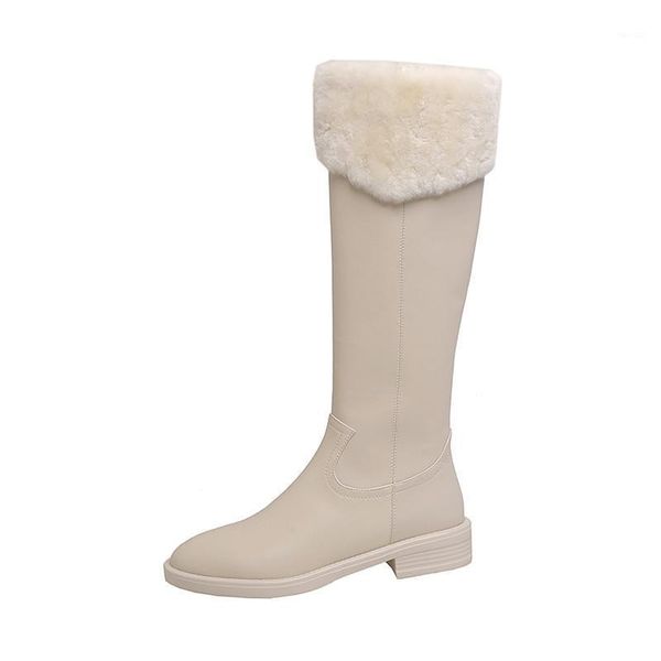 boots 2021 arrival knee high genuine leather winter keep comfortable warm black beige color women1
boots 2021 arrival knee high genuine leather winter keep comfortable warm black beige color women1