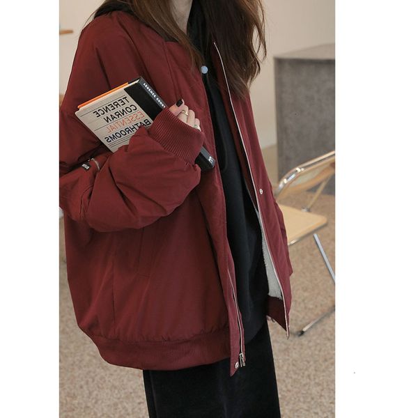 infrared set of female 2021 qiu dong han edition loose bf baseball cotton-padded ins and velvet bomber jacket, Black;brown
infrared set of female 2021 qiu dong han edition loose bf baseball cotton-padded ins and velvet bomber jacket, Black;brown