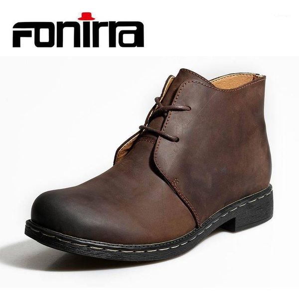 fonirra men snow boots lace up vintage men shoes casual leather boots plus size with fur ankle work 9341, Black
fonirra men snow boots lace up vintage men shoes casual leather boots plus size with fur ankle work 9341, Black