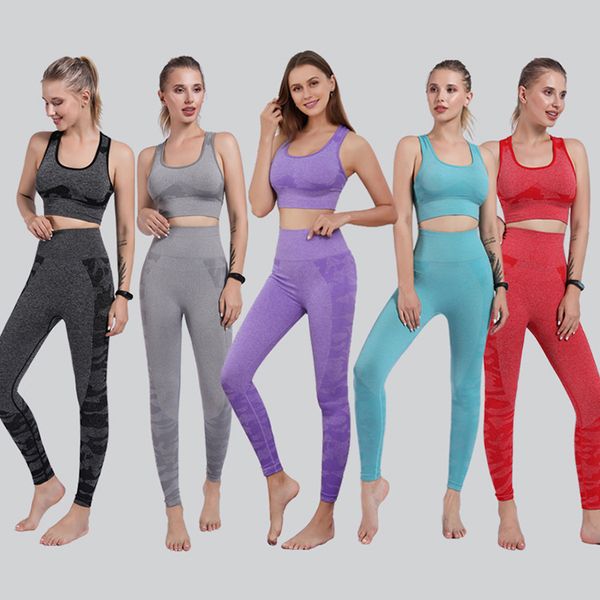 jacquard camouflage yoga suit seamless sports bra underwear moisture wicking fitness tights for women, Red;black
jacquard camouflage yoga suit seamless sports bra underwear moisture wicking fitness tights for women, Red;black