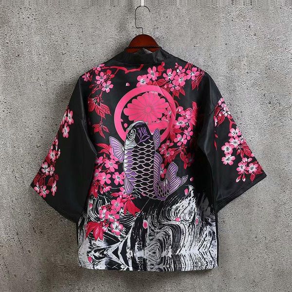 kimono retro mens japanese half sleeve shirt male yukata wear loose thin blouse robe costume summer haori asian clothes, Red
kimono retro mens japanese half sleeve shirt male yukata wear loose thin blouse robe costume summer haori asian clothes, Red
