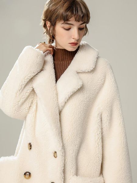 women's fur & faux chenille coat leather and in one lalambswool medium-length cashmere female 2021 winter, Black
women's fur & faux chenille coat leather and in one lalambswool medium-length cashmere female 2021 winter, Black