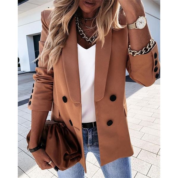 new fashion autumn women blazers and jackets work office lady suit slim double breasted business female blazer coats d30 y201026, White;black
new fashion autumn women blazers and jackets work office lady suit slim double breasted business female blazer coats d30 y201026, White;black