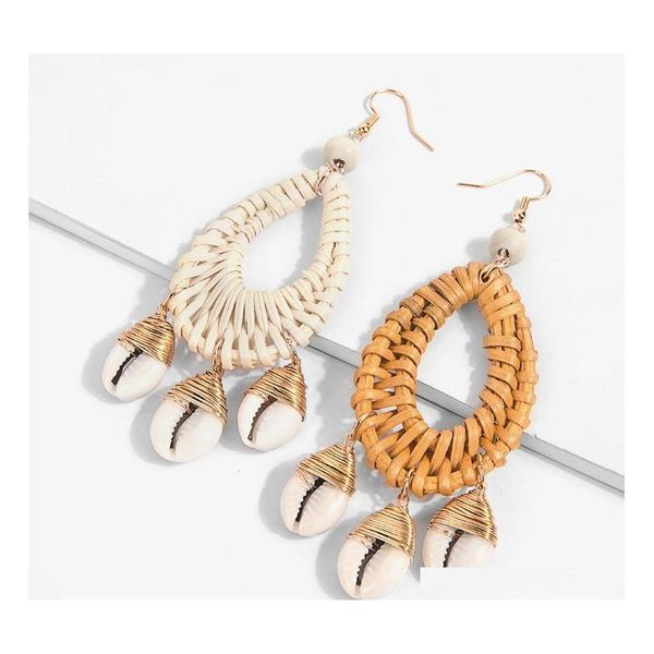 fashion jewelry women's shell cane weave conch earrings hand-woven sea wind oval dangle earrings s179 sinhy, Silver
fashion jewelry women's shell cane weave conch earrings hand-woven sea wind oval dangle earrings s179 sinhy, Silver