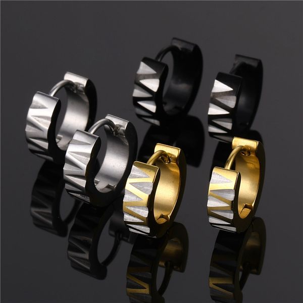 fashion trendy men's titanium steel earrings make a wish, Golden;silver
fashion trendy men's titanium steel earrings make a wish, Golden;silver