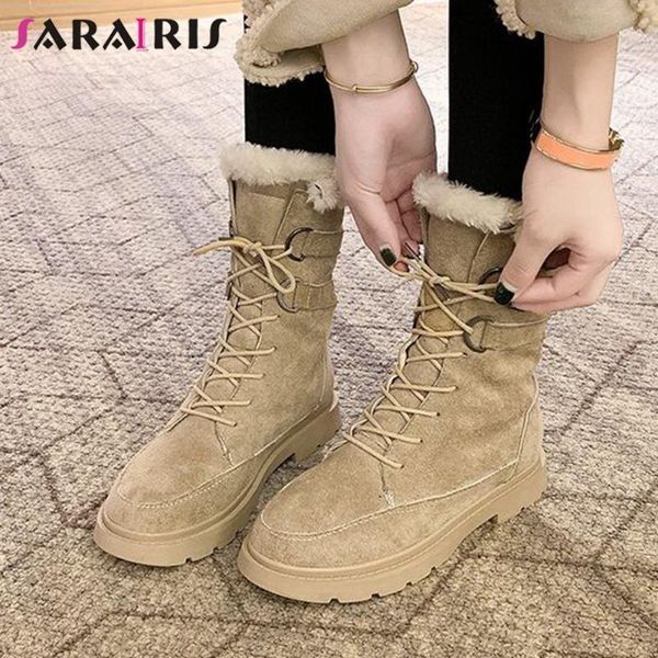boots sarairis fashion female warm fur casual ankle women round toe platform chunky heels lace up plush shoes woman1, Black
boots sarairis fashion female warm fur casual ankle women round toe platform chunky heels lace up plush shoes woman1, Black