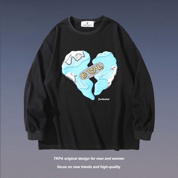 tkpa men's hoodies ins high street loose bf style long sleeve guochao brand trend foam printing thin sweater, Black
tkpa men's hoodies ins high street loose bf style long sleeve guochao brand trend foam printing thin sweater, Black