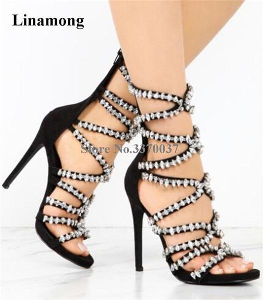 boots fashion women open toe rhinestone strap cross gladiator cut-out crystal high heel sandal wedding shoes, Black
boots fashion women open toe rhinestone strap cross gladiator cut-out crystal high heel sandal wedding shoes, Black