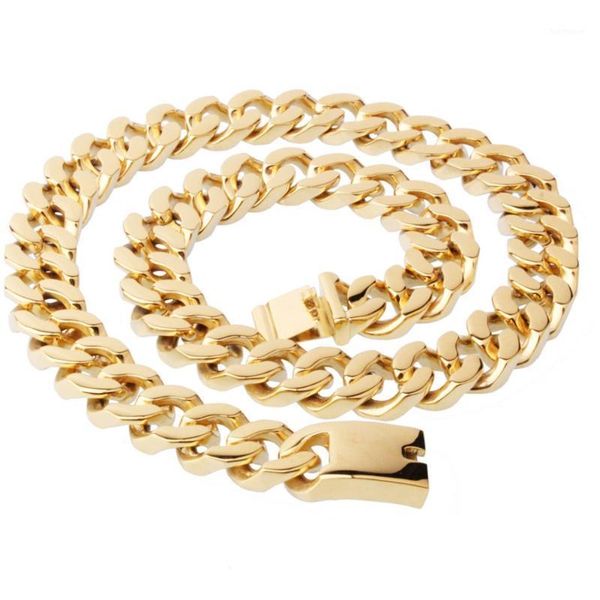 20mm 7-40" huge new arrive stainless steel cold smooth buckle punk cuban curb link chain mens boys necklace or bracelet jewelry1, Silver
20mm 7-40" huge new arrive stainless steel cold smooth buckle punk cuban curb link chain mens boys necklace or bracelet jewelry1, Silver
