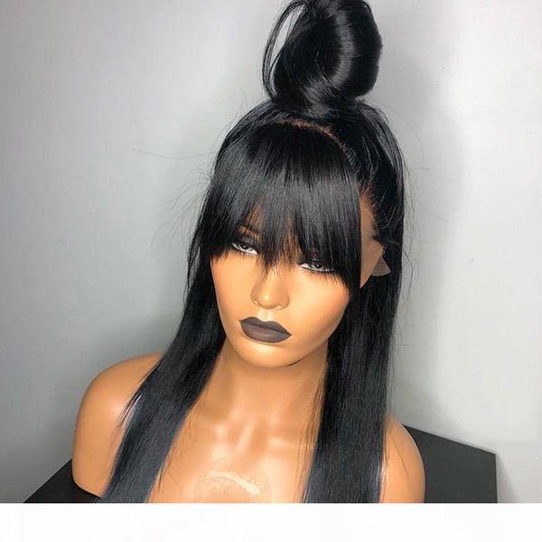 cute 250 density 13x6 lace frontal wigs with bangs straight lace front human hair wigs for women brazilian wig, Black;brown
cute 250 density 13x6 lace frontal wigs with bangs straight lace front human hair wigs for women brazilian wig, Black;brown