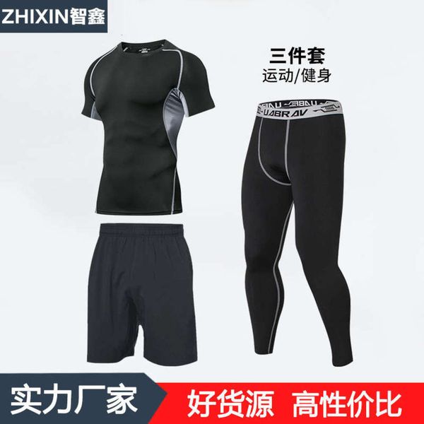 casual summer new thin sports men's short sleeve running quick dry breathable fitness suit, Gray
casual summer new thin sports men's short sleeve running quick dry breathable fitness suit, Gray