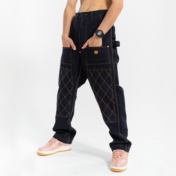 men's pants ewq / men's clothing 2021 fashion gold wire plaid print solid color trousers male tooling casual pockets stright9y3863, Black
men's pants ewq / men's clothing 2021 fashion gold wire plaid print solid color trousers male tooling casual pockets stright9y3863, Black