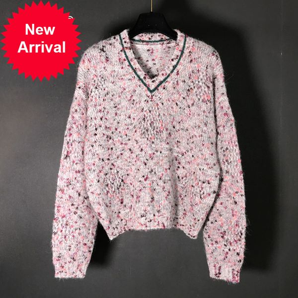 female winter wool loose lazy hollow fashion out knitted color sweater with low v long casual sleeve c-333, White;black
female winter wool loose lazy hollow fashion out knitted color sweater with low v long casual sleeve c-333, White;black