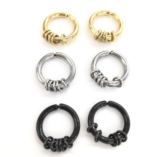 hoop & huggie fashion no piercing round stud earrings small circles stainless steel jewelry 3 colors lover women men biker swe0003a, Golden;silver
hoop & huggie fashion no piercing round stud earrings small circles stainless steel jewelry 3 colors lover women men biker swe0003a, Golden;silver