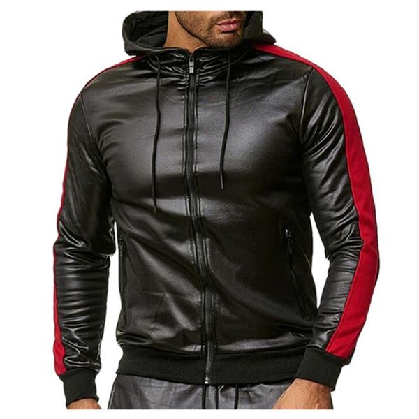men's jackets autumn winter new retro black pu leather hoodie solid collar jacket pure long sleeved fit windbreaker jacket#g2, Black;brown
men's jackets autumn winter new retro black pu leather hoodie solid collar jacket pure long sleeved fit windbreaker jacket#g2, Black;brown