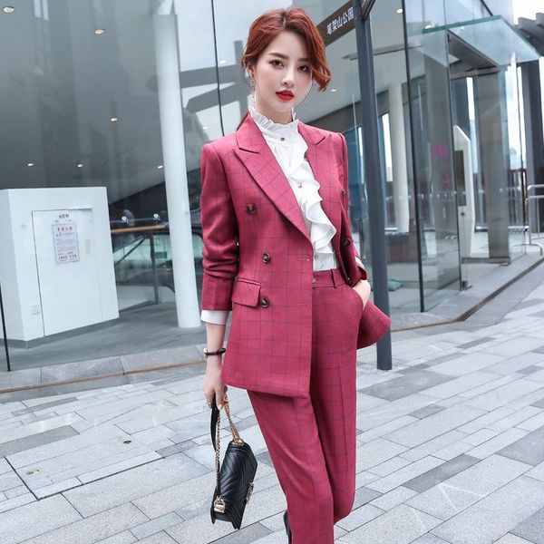 women's two piece pants plus size autumn and winter suit professional business 2-piece set office interview outfit female, White
women's two piece pants plus size autumn and winter suit professional business 2-piece set office interview outfit female, White