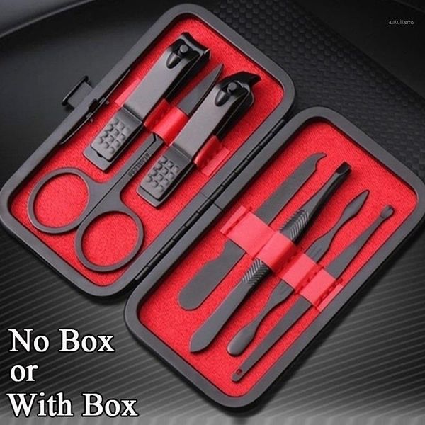 black/silver stainless steel nail clipper cutter trimmer ear pick grooming kit manicure pedicure scissor tweezer nail tools set1
black/silver stainless steel nail clipper cutter trimmer ear pick grooming kit manicure pedicure scissor tweezer nail tools set1