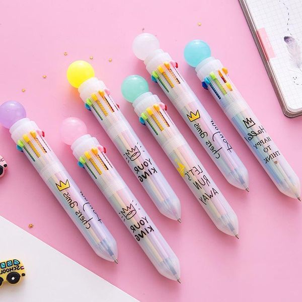candy color 10 colors multicolored pen ballpoint pen press ball for writing kids student school & office supplies stationery1, Blue;orange
candy color 10 colors multicolored pen ballpoint pen press ball for writing kids student school & office supplies stationery1, Blue;orange