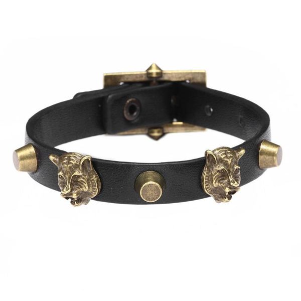 tennis fashion men's jewelry antique bronze tiger head punk leather bracelets adjustable alloy & male accessories, Golden;silver
tennis fashion men's jewelry antique bronze tiger head punk leather bracelets adjustable alloy & male accessories, Golden;silver