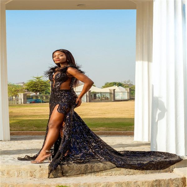 arab dubai luxury black evening dresses illusion prom dresses feather appliqued lace robe de soirée cocktail side split party gown, Black;red
arab dubai luxury black evening dresses illusion prom dresses feather appliqued lace robe de soirée cocktail side split party gown, Black;red