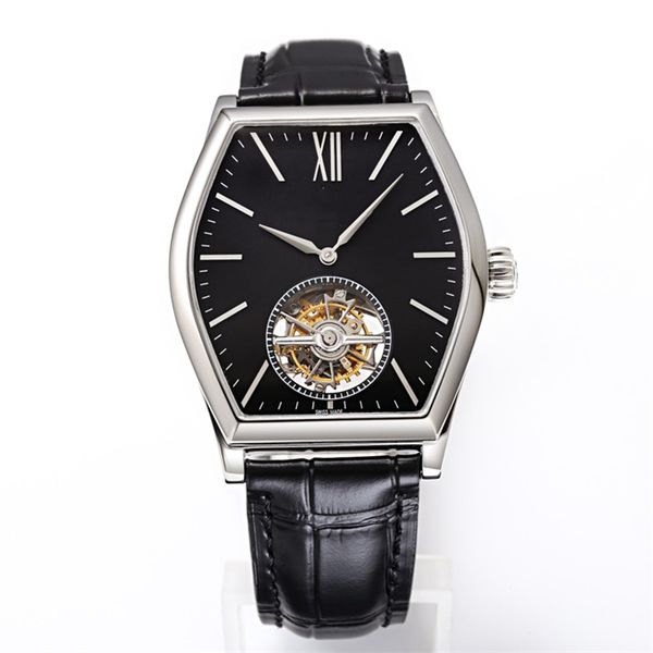 montre de luxe mens watch 2795 manual tourbillon machine movement steel case leather watchband mechanical watches wristwatches, Slivery;brown
montre de luxe mens watch 2795 manual tourbillon machine movement steel case leather watchband mechanical watches wristwatches, Slivery;brown