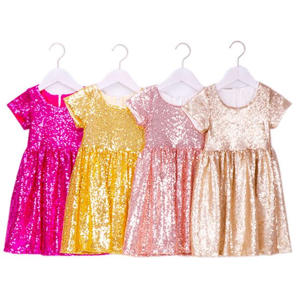 princs sve children's sequin summer short girls stage skirt round neck half length drs, Red;yellow
princs sve children's sequin summer short girls stage skirt round neck half length drs, Red;yellow