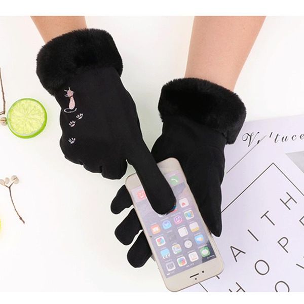 women' autumn and winter gloves de plush and plush lovely students riding warm cold proof touch screen gloves, Blue;gray
women' autumn and winter gloves de plush and plush lovely students riding warm cold proof touch screen gloves, Blue;gray