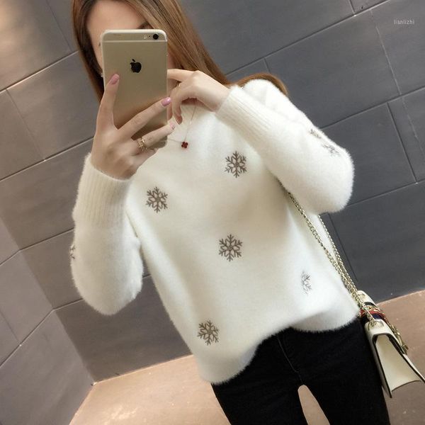sweater ladies knitted jumper pullover women print warm street wear o-neck autumn winter soft chic clothing1, White;black
sweater ladies knitted jumper pullover women print warm street wear o-neck autumn winter soft chic clothing1, White;black