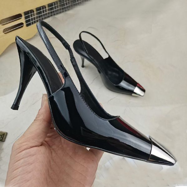women sandals party fashion 100% leather pointed dance shoe new designer high heels super lady wedding metal buckle beach women shoes large, Black
women sandals party fashion 100% leather pointed dance shoe new designer high heels super lady wedding metal buckle beach women shoes large, Black