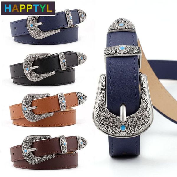 happtyl 1pcs fashion women pu leather belt for jeans pants with metal floral carved buckles ladies leather waist belt, Black;brown
happtyl 1pcs fashion women pu leather belt for jeans pants with metal floral carved buckles ladies leather waist belt, Black;brown