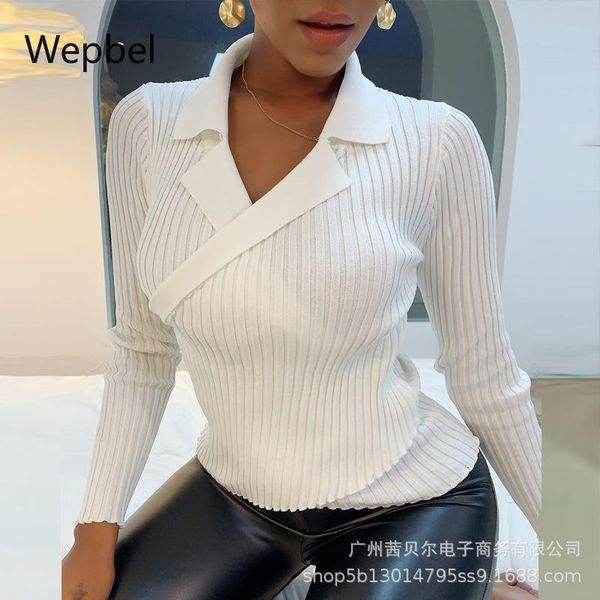 women's sweaters wepbel white women sweater long sleeve slim fit solid color jumper v-neck knitted pullovers tight autumn female fashio, White;black
women's sweaters wepbel white women sweater long sleeve slim fit solid color jumper v-neck knitted pullovers tight autumn female fashio, White;black