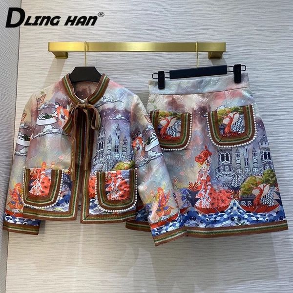 dlinghan fashion flower print beading suit women's stand collar short coat + mini skirt two piece set designer autumn winter new 201027, White
dlinghan fashion flower print beading suit women's stand collar short coat + mini skirt two piece set designer autumn winter new 201027, White