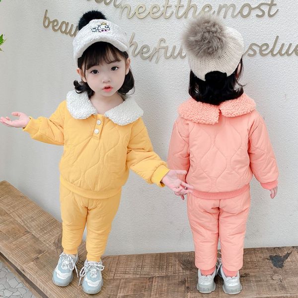 girls winter coat suit children's quilted cotton outfit female baby plus velvet thick two-piece small child winter, Blue;gray
girls winter coat suit children's quilted cotton outfit female baby plus velvet thick two-piece small child winter, Blue;gray