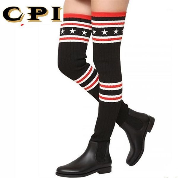 cpi socks boots women over the knee high boots autumn winter knitted shoes long thigh high elastic slim ac-741, Black
cpi socks boots women over the knee high boots autumn winter knitted shoes long thigh high elastic slim ac-741, Black