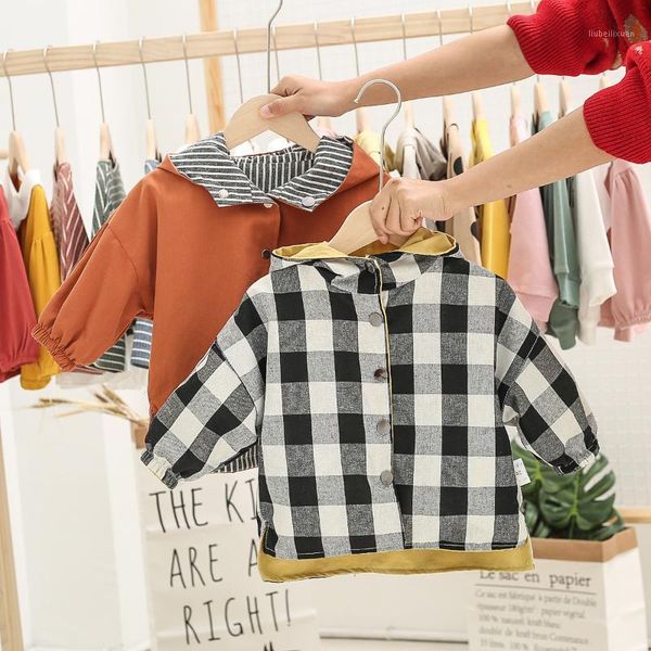 baby boys girls clothes toddler kids hooded jacket coat wear on both side plaid windbreak outerwear fall children trench coat1, Blue;gray
baby boys girls clothes toddler kids hooded jacket coat wear on both side plaid windbreak outerwear fall children trench coat1, Blue;gray