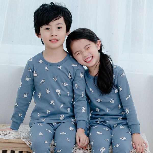 pure thin trousers cotton autumn and spring boys' underwear set girls' home cloth children's pajamas opgf, Blue;red
pure thin trousers cotton autumn and spring boys' underwear set girls' home cloth children's pajamas opgf, Blue;red
