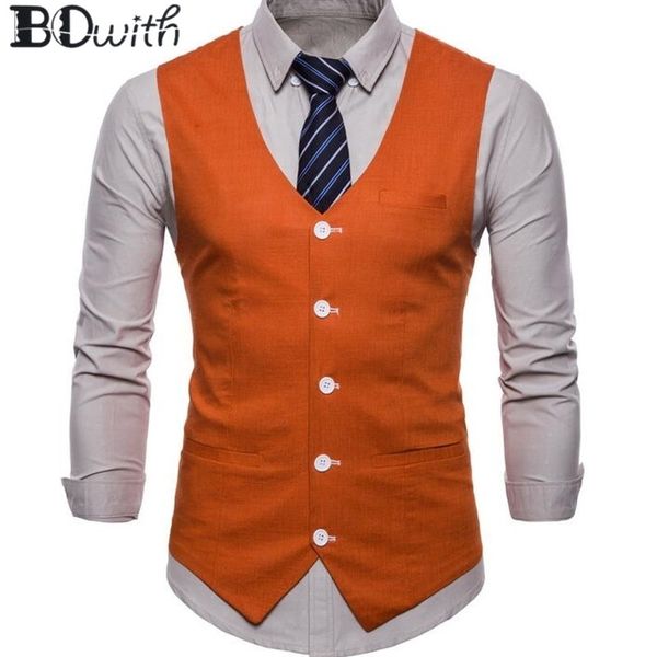 new arrival orange men's sleeveless slim fit suit vest single breasted five buttons business dating wedding dress waistcoat 201106, Black;white
new arrival orange men's sleeveless slim fit suit vest single breasted five buttons business dating wedding dress waistcoat 201106, Black;white