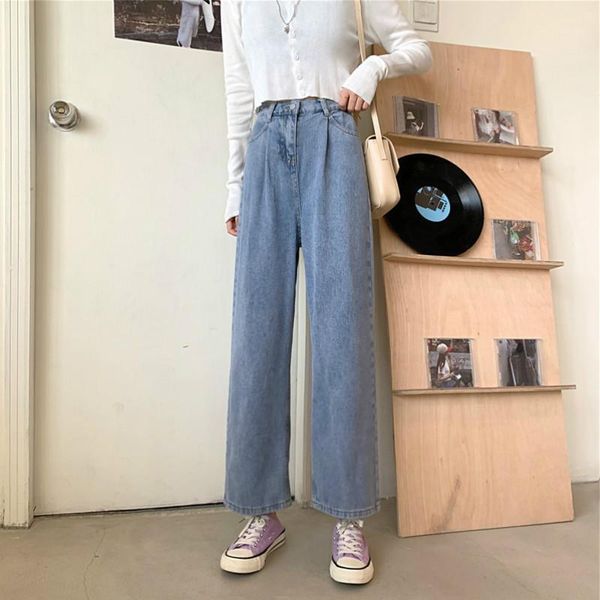 same jeans women's autumn 2020 fashion casual new korean high waist loose wild straight wide leg girls mopping pants1, Blue
same jeans women's autumn 2020 fashion casual new korean high waist loose wild straight wide leg girls mopping pants1, Blue